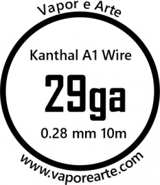 Fio Kanthal 29ga - 0.28mm - 10 m