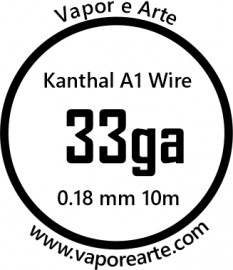 Fio Kanthal 33ga - 0.18mm - 10 m