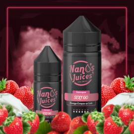  Nanos Juices Sexy Go 3 mg 100 ml - Morango Cremoso ao Leite